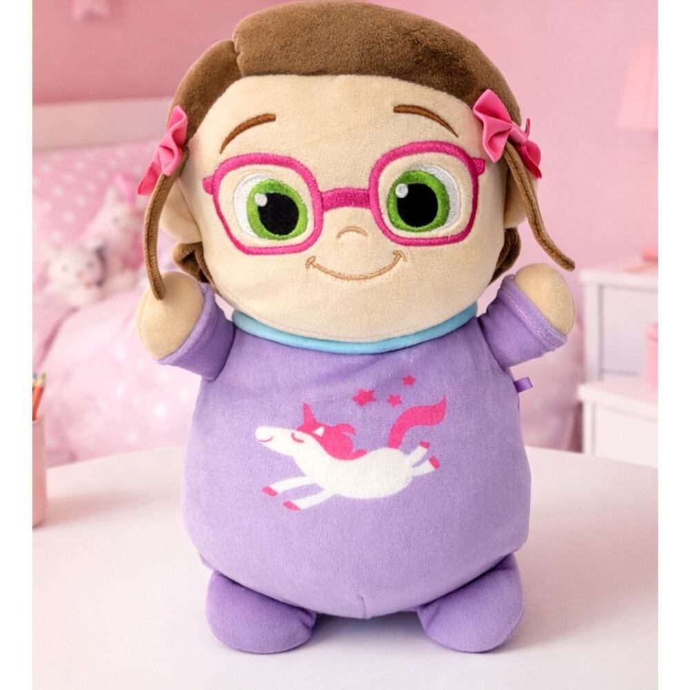 Squishmallows CoComelon Girl Plush Doll HugMees Small Purple Unicorn Toy Soft